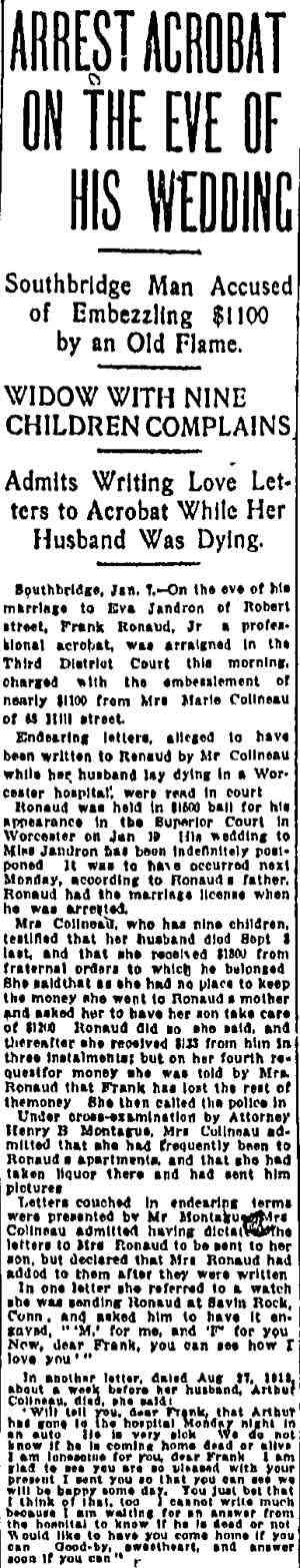 Boston Journal. January 8, 1914.