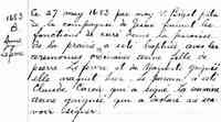 Anne LEFEBVRE - 1683 Baptism. La Nativitie de la B-V-M, La Prairie, Quebec