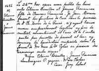 Étienne BISAILLON - 1685 Marriage. La Nativitie de la B-V-M, La Prairie, Quebec