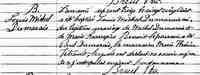 Louis-Michel DESMARAIS - 1713 Baptism. Repentigny, LAssomption, Quebec.