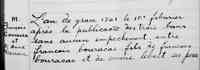 Marie-Anne DENEAU (DENIAU) dite DESTAILLIS - 1721 Marriage. Notre-Dame-de-LaPrairie de-la-Madeleine, PQ.