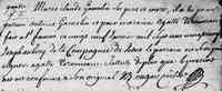 François-De-Sales CARTIER - 1725 Baptism. St-Francois-Du-Lac, Yamaska, PQ.