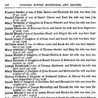 James MINOT - 1726 Birth. Concord, Middlesex, Massachusetts