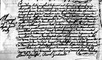 Joseph PETIT dit BRUNEAU (BRUNO) - 1729 Marriage. St-Joseph, Maskinogue, Quebec.
