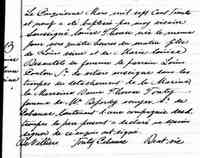 Louise-Thérèse VENNE - 1739 Baptism. Basilique Notre-Dame, Montreal, Quebec
