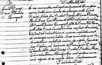 Louis-Michel DESMARAIS - 1741 Marriage. Repentigny, Quebec.