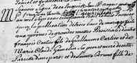 François-De-Sales CARTIER - 1753 Marriage. St-Francois-Du-Lac, Yamaska, PQ.