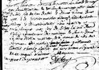 Honore DUBOIS - 1764 Marriage. LIslet-sur-Mer, Quebec.