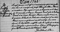 Joseph-Pascal ÉTHIER - 1765 Marriage. Repentigny, LAssomption, Quebec