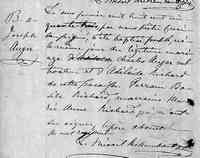 Joseph ANGER - 1853 Baptism. St-Hugues, Bagot Co., P.Q.