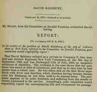 David SALISBURY - David Salsbury. February 18, 1875. -- Ordered to be printed. Date: 1875-02-18 Serial Set Vol. No. 1659, Session Vol. No.4 43rd Congress, 2nd Sessio