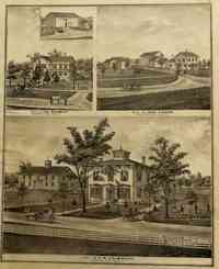 Potter, New York, USA - Potter, New York, USA - 1876 print showing residences of the following people in Potter, Yates, N.Y.: Ira Barber, D. B. Holbrook, John Fisher 
