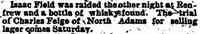 Carl "Charles" FEIGE - May 19, 1886. Adams, Massachusetts.