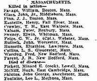George William FEIGE - Thursday, December 12, 1918.  Morning Oregonian, Portland, Oregon. Official Casualty Report.