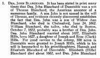 John BLANCHARD - TITLE	EARLY GENERATIONS OF THE FOUNDERS OF OLD DUNSTABLE AUTHOR	EZRA S. STEARNS PUBLISHER	HERITAGE BOOKS, 1986 ISBN	0917890787, 9780917890789 LENG