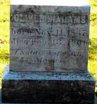 Oliver B ADAMS - Grave