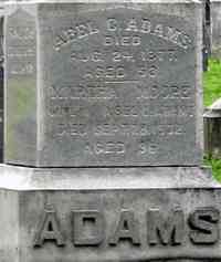 Abel Cornelius ADAMS - Grave
