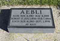 Johannes AEBLI - Grave