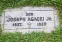 Joseph AGACKI - Grave - Cavalry Cemetery, Cleveland, Ohio - Sec. 39 Row 3 Grave 173