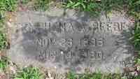 Tryphena Ophelia AHL - Grave