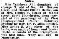 Tryphena Ophelia AHL - The Hartford Courant Hartford, Connecticut Jan 29, 1917