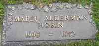 Mabel ALDERMAN - Grave