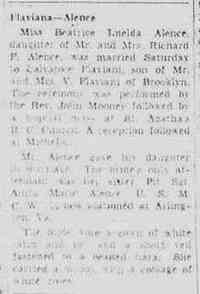 Beatrice Imelda ALENCE - Brooklyn Eagle Brooklyn, New York July 27, 1943