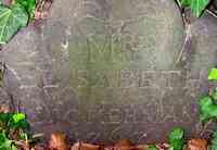 Elizabeth ALLING - Grave Inscription: MRS ELISABETH DICKERMAN 1767