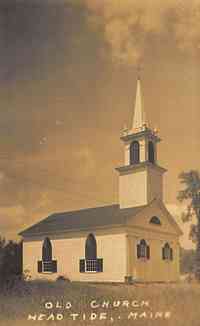 Alna, Maine, USA - Old Church, Head Tide, Maine