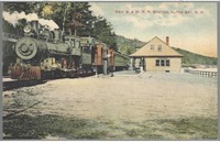 Alton, New Hampshire, USA - New B & M R.R. Station, Alton Bay, N.H.