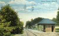 Alton, Illinois, USA - Clifton Terrace Railroad Station, Alton, Ill.