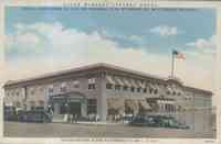 Alton, Illinois, USA - Alton Mineral Springs Hotel on Ill. State Route No. 3 IL 160-159 and U.S. No. 67 and MO. No. 99 at B