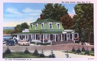 Alton, New Hampshire, USA - The Busy Corner, Alton Bay, N.H.