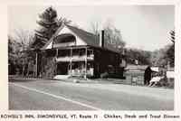 Andover, Vermont, USA - Rowell's Inn, Simonsville, Vt. Route 11
Chicken, Steak and Trout Dinners