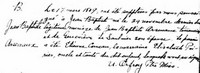 Jean Baptiste ARSENAULT (ARCENAULT) (ARSENEAU) - Baptism
