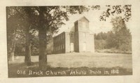 Athens, Vermont, USA - Athens, Vermont, USA - Old Brick Church, Athens, Built in 1818.