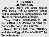 Jacques AUDY (OUDY) -