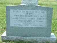Marie-Valida RENAUD - This gravestone shows Edward Renaud and Parmelia (Emily) Martin. It also shows Mathilda Renaud, her husband, George Cournoyer, and Valida Renaud Phan