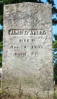 Jane AVERY - Grave