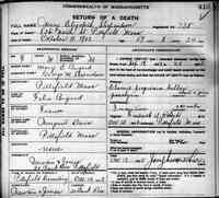 Mary Elizabeth BAGARD - Death
