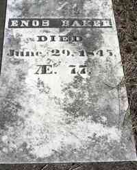 Enos BAKER - Grave