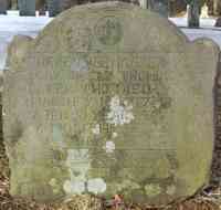 Thomas BAKER - Grave HERE LYES BURIED YE BODY OF CAP. THOMAS BAKER WHO DIED MARCH YE 18 1717-18 AGED 81 YEARS & 6 MONTHS & ?? DAYS