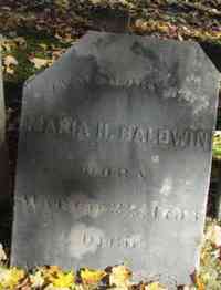 Maria H. BALDWIN - Grave