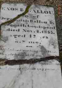 Enos BALLOU - Grave
