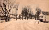 Barnard, Vermont, USA - Snowy village of Barnard, Vt.