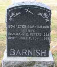 Mary Elizabeth PETERS - Grave