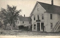 Barnstead, New Hampshire, USA - H. A. Shackford's Store and Cart, Center Barnstead, N.H.