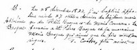 Appoline BASTARACHE dite BASQUE - Baptism