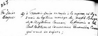 François Xavier BASQUE - Baptism