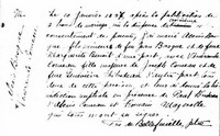 Moïse Alexis BASQUE (BASTARACHE) - 1827 marriage